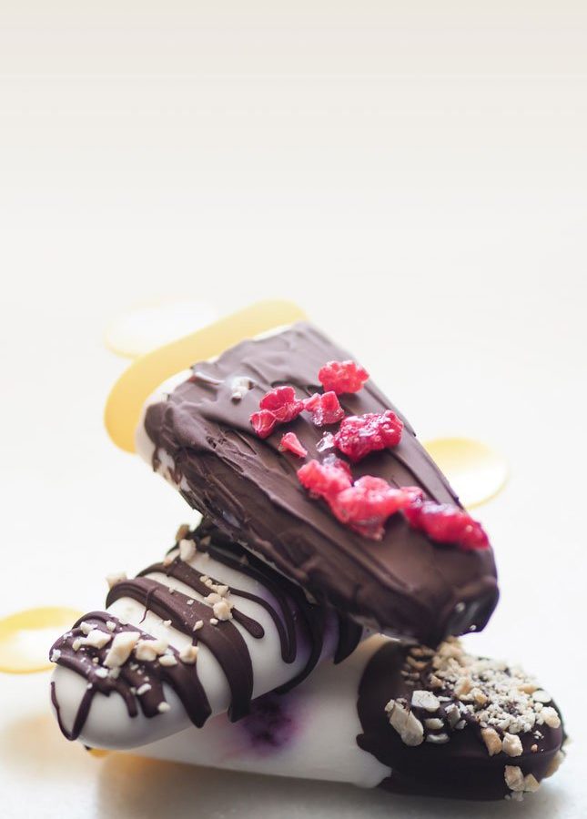helados veganos coco arándanos
