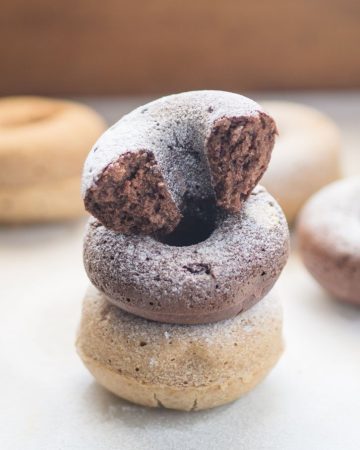 donuts veganos de chocolate