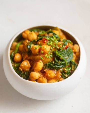 garbanzos con espinacas