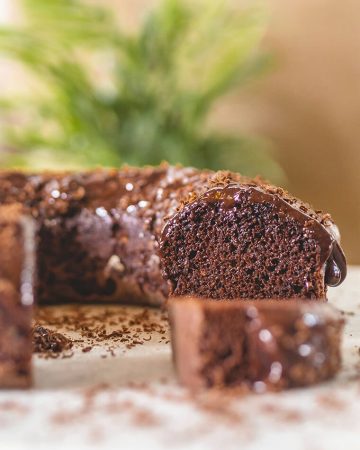 bizcocho de chocolate vegano