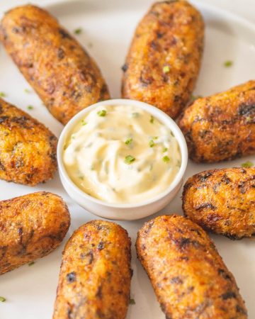 croquetas de arroz y verduras veganas
