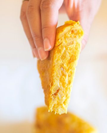 tortilla de patatas vegana