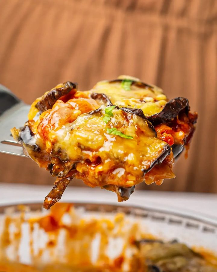 berenjenas al horno con bechamel de coco